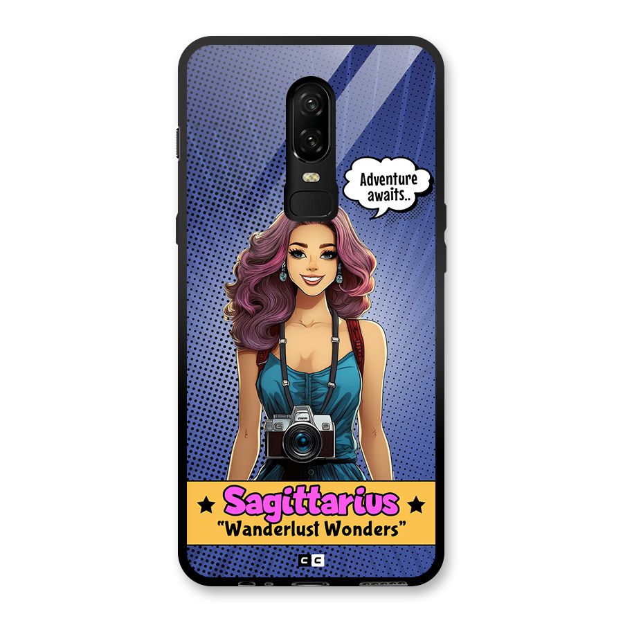 Wonderful Sagittarius Glass Back Case for OnePlus 6