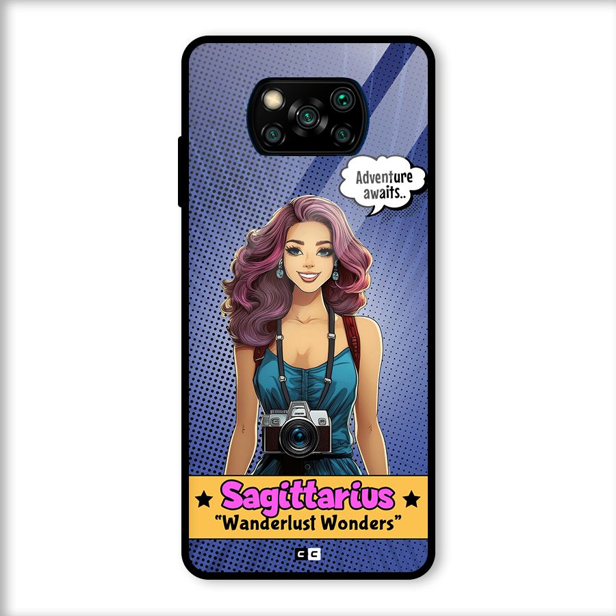 Wonderful Sagittarius Glass Back Case for Poco X3