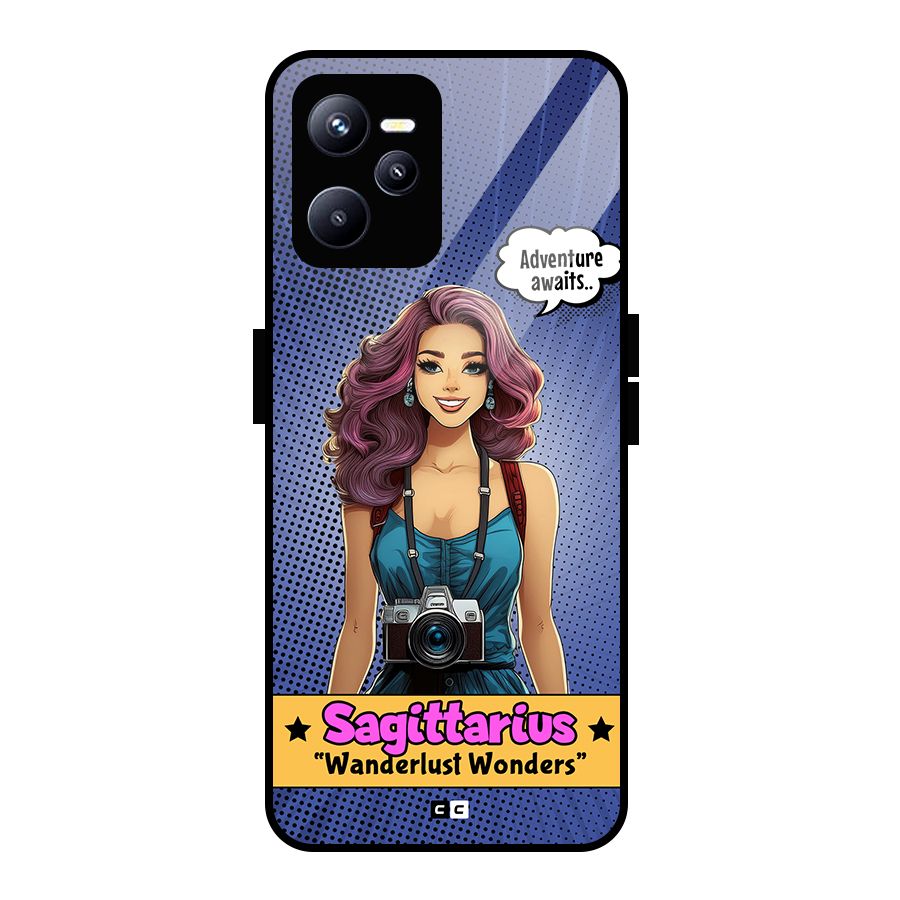 Wonderful Sagittarius Glass Back Case for Realme C35