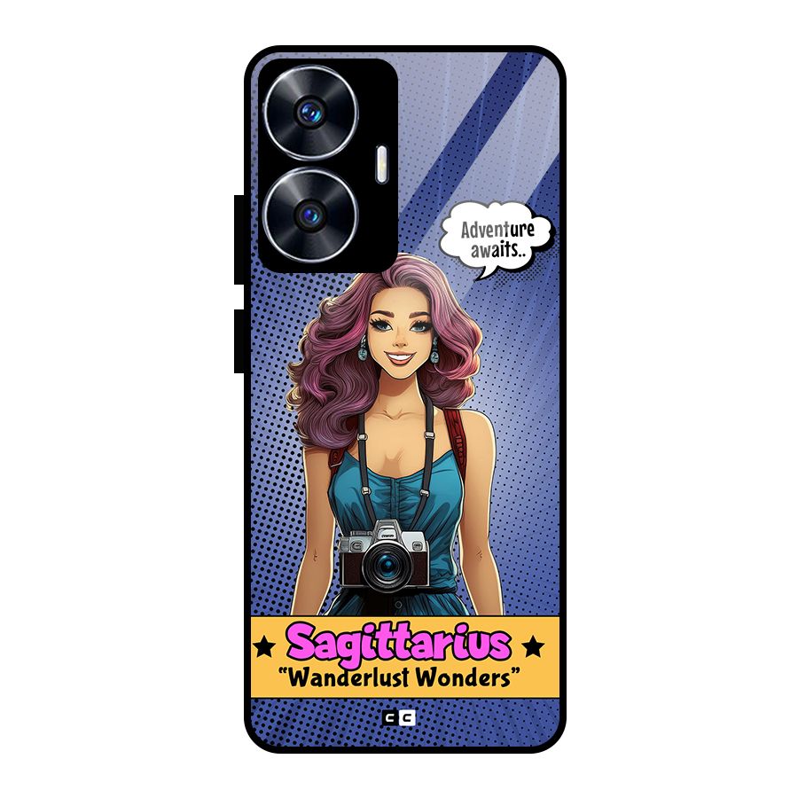 Wonderful Sagittarius Glass Back Case for Realme Narzo N55