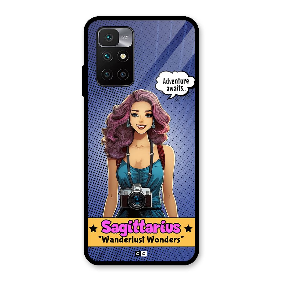 Wonderful Sagittarius Glass Back Case for Redmi 10 Prime