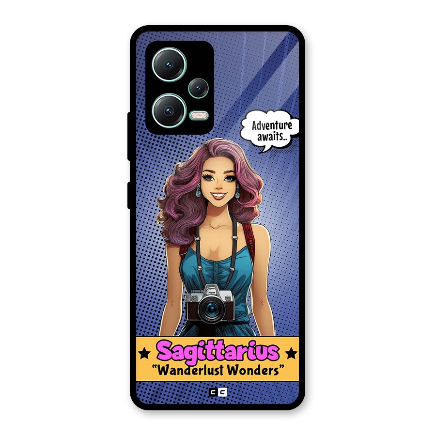Wonderful Sagittarius Glass Back Case for Redmi Note 12 5G