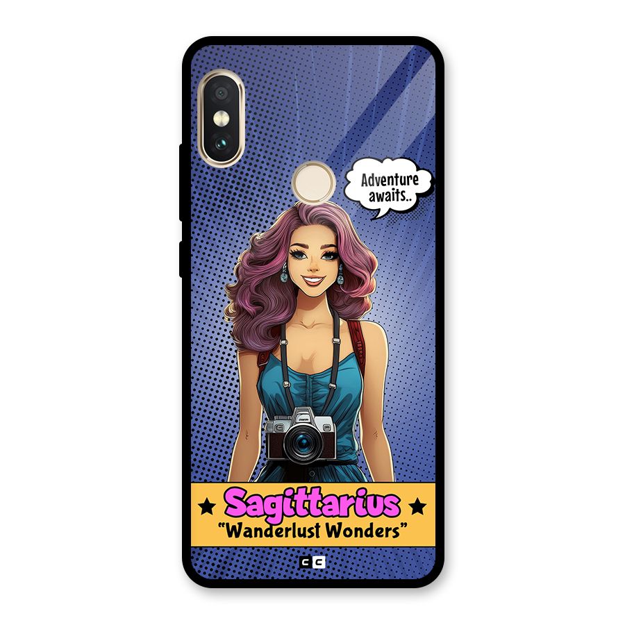 Wonderful Sagittarius Glass Back Case for Redmi Note 5 Pro