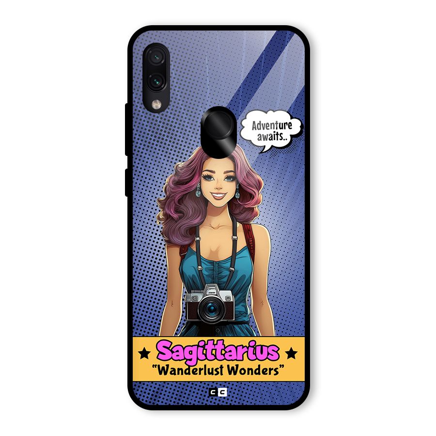 Wonderful Sagittarius Glass Back Case for Redmi Note 7 Pro