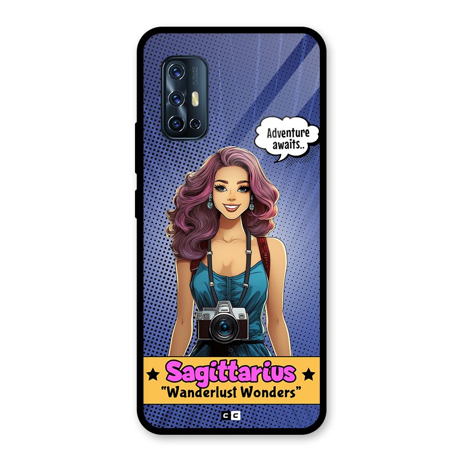 Wonderful Sagittarius Glass Back Case for Vivo V17