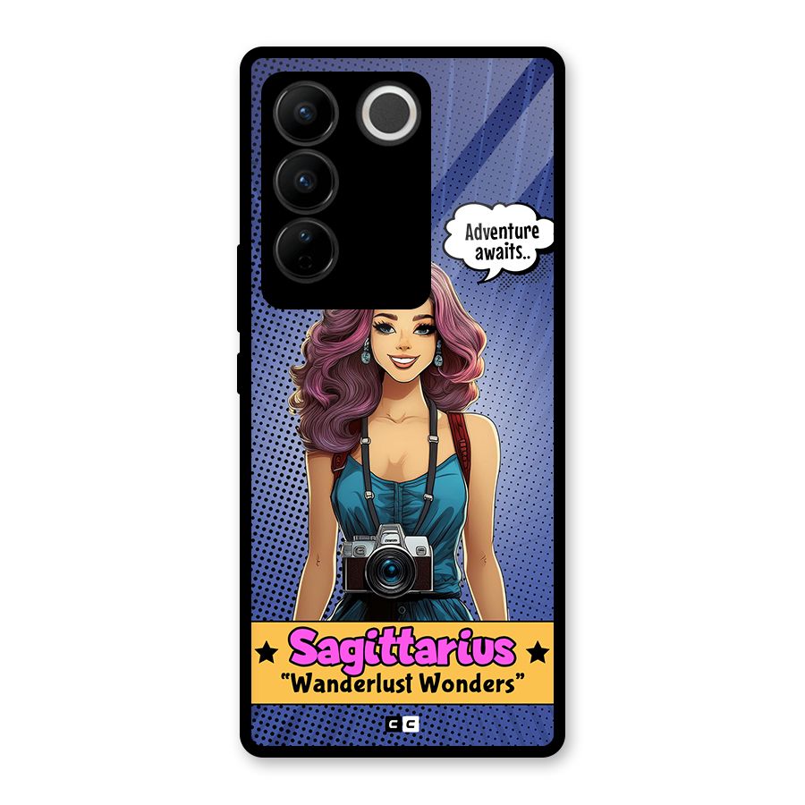 Wonderful Sagittarius Glass Back Case for Vivo V27