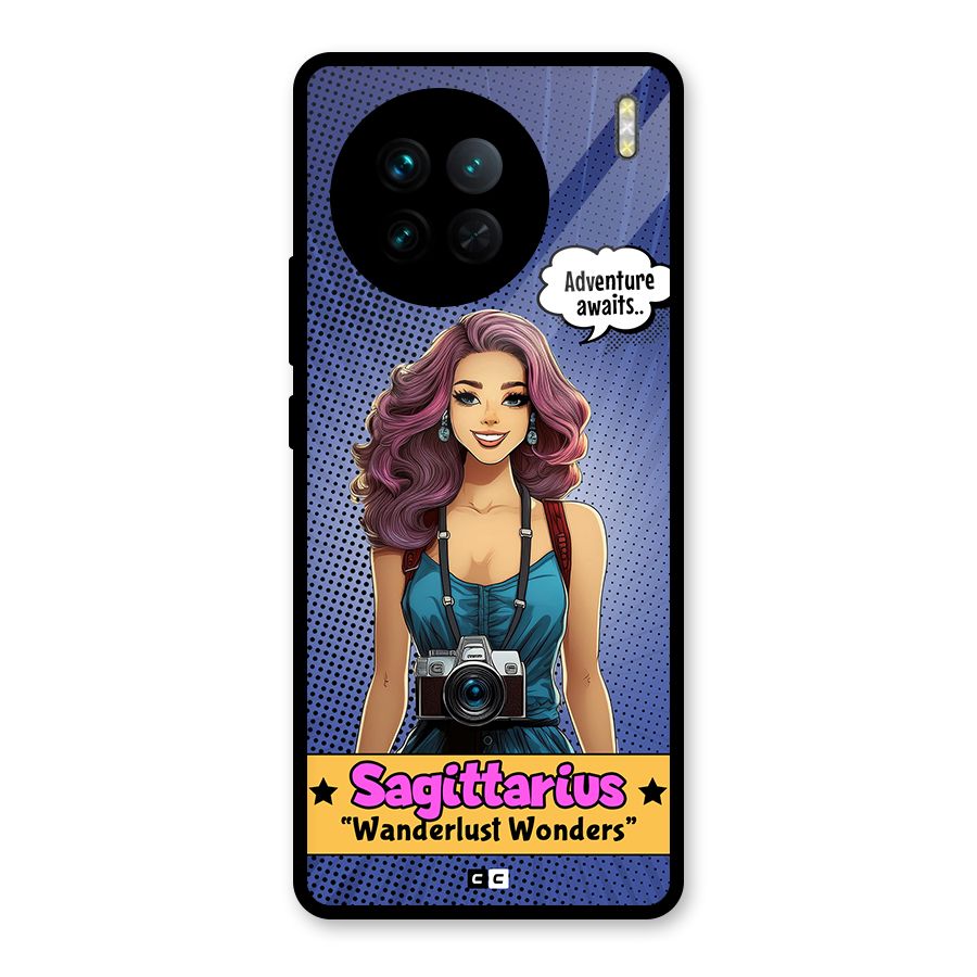 Wonderful Sagittarius Glass Back Case for Vivo X90