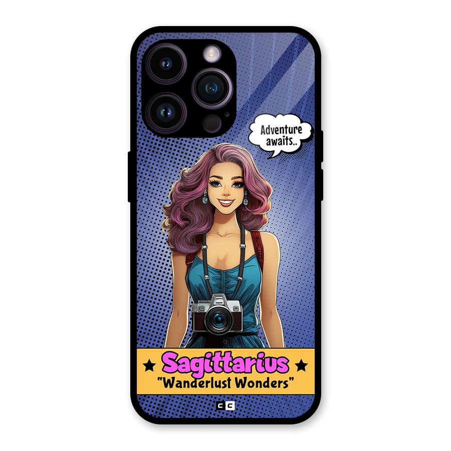 Wonderful Sagittarius Glass Back Case for iPhone 14 Pro Max