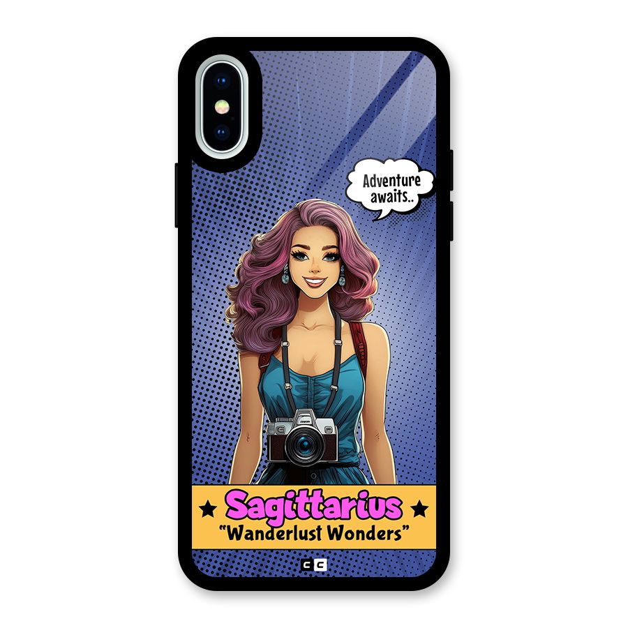 Wonderful Sagittarius Glass Back Case for iPhone XS