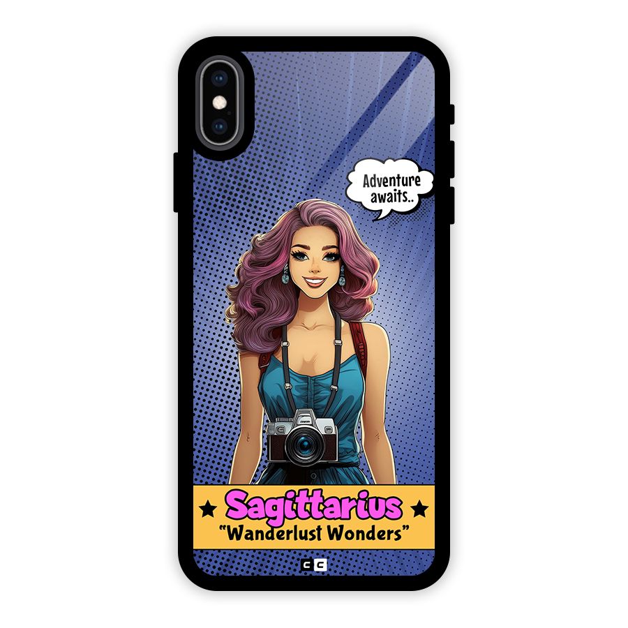 Wonderful Sagittarius Glass Back Case for iPhone XS Max