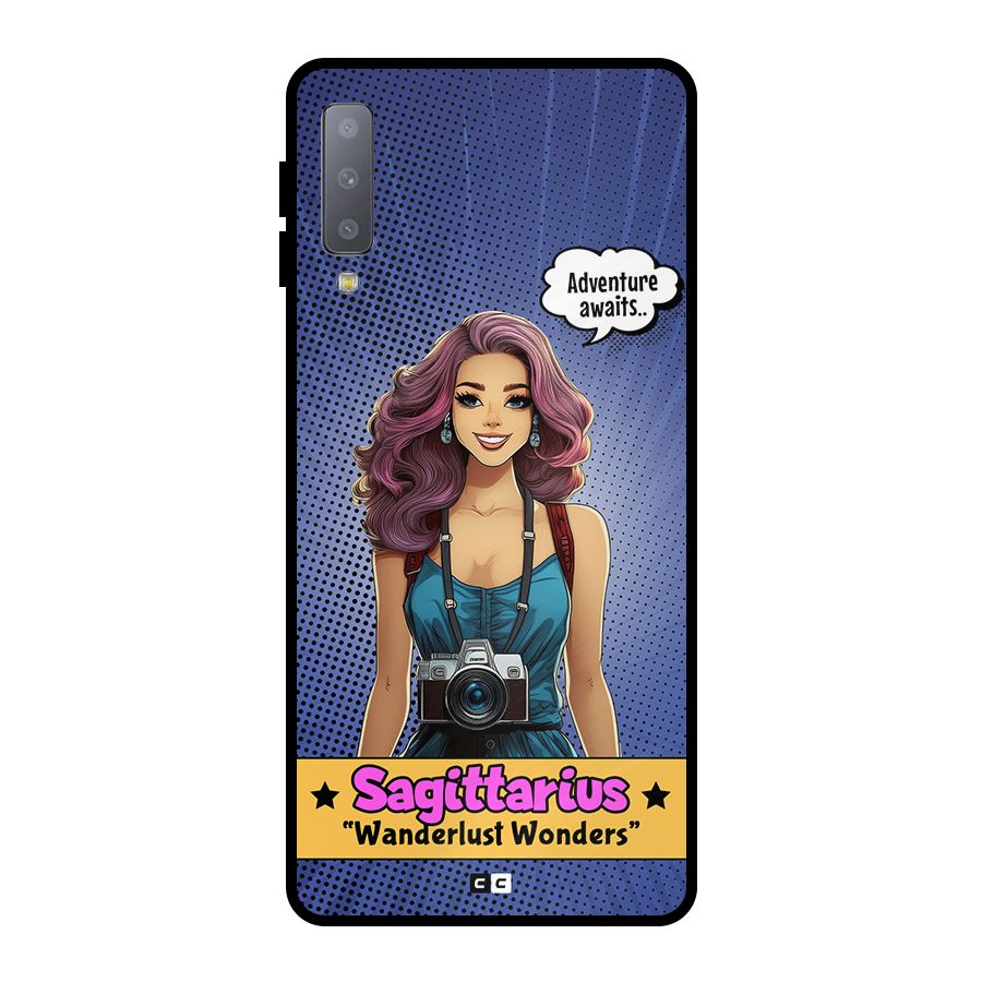Wonderful Sagittarius Metal Back Case for Galaxy A7 (2018)
