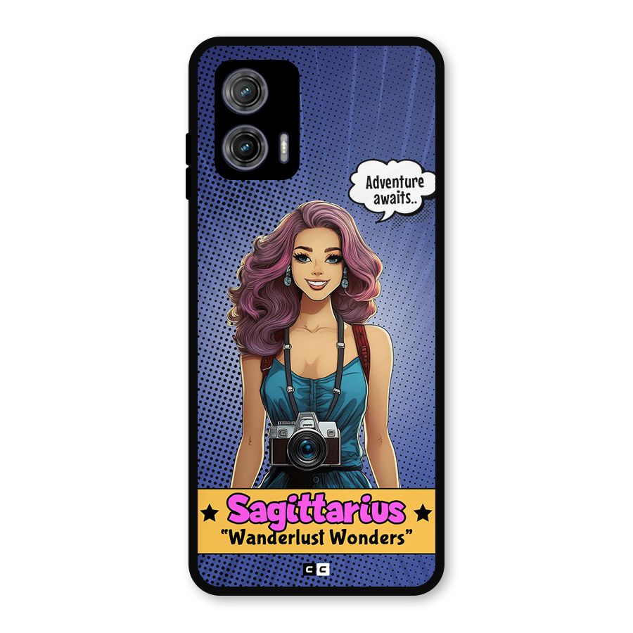 Wonderful Sagittarius Metal Back Case for Moto G73