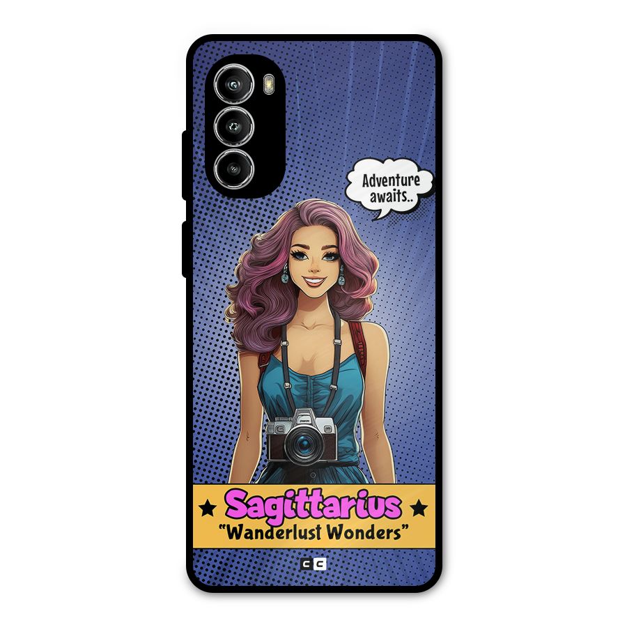 Wonderful Sagittarius Metal Back Case for Moto G82