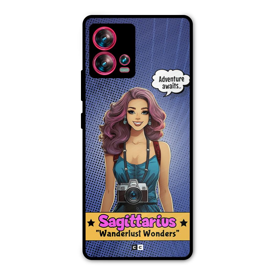 Wonderful Sagittarius Metal Back Case for Motorola Edge 30 Fusion