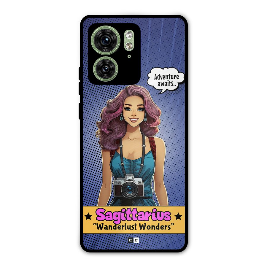 Wonderful Sagittarius Metal Back Case for Motorola Edge 40 5G