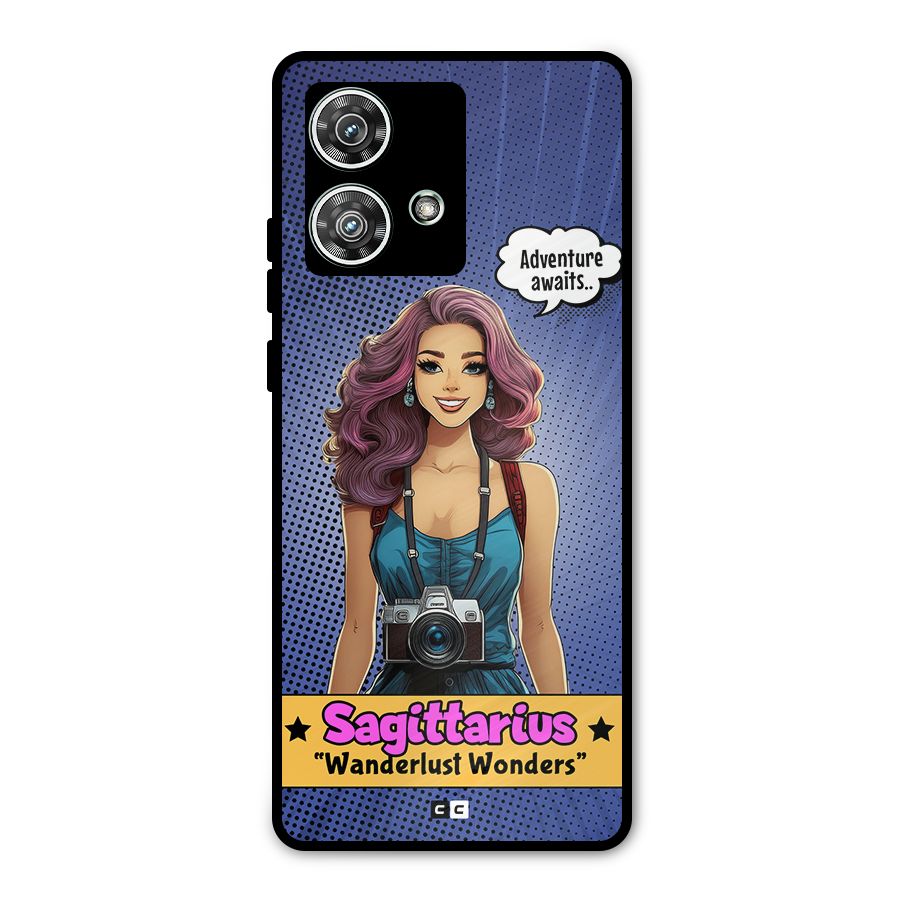 Wonderful Sagittarius Metal Back Case for Motorola Edge 40 Neo