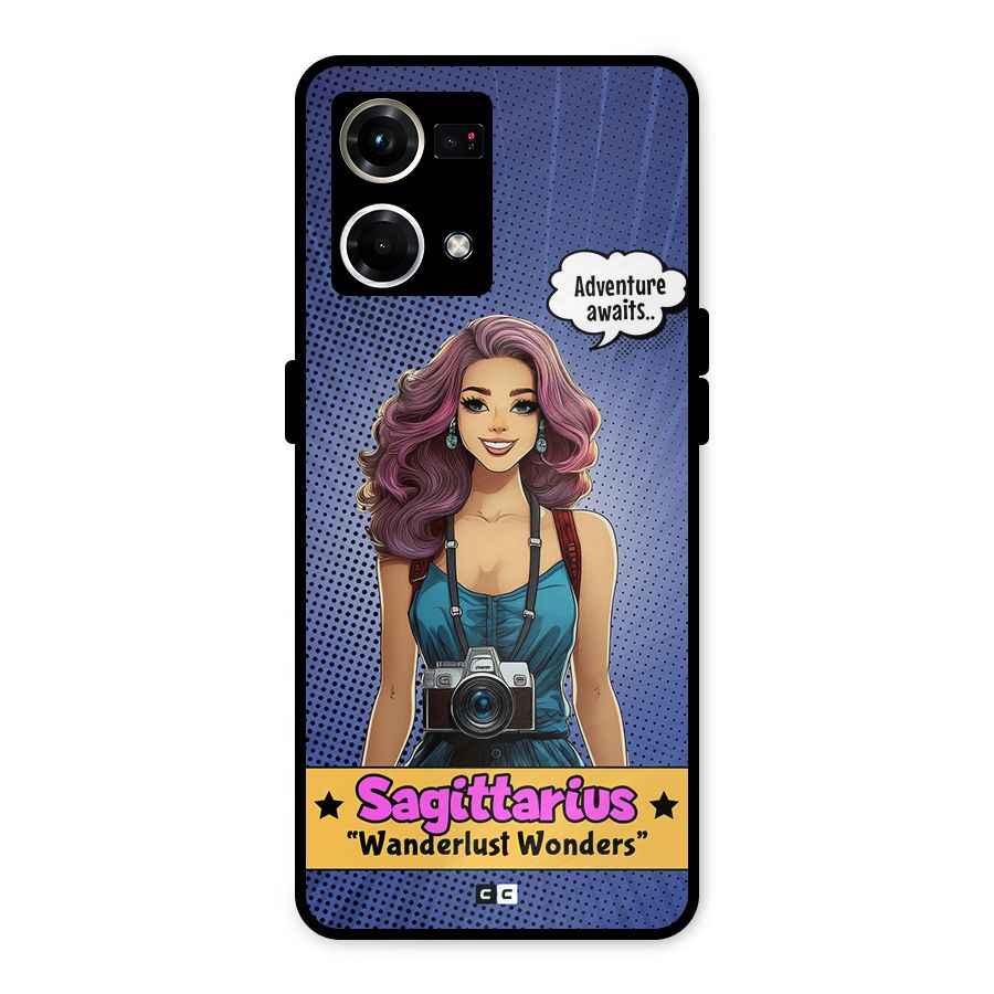 Wonderful Sagittarius Metal Back Case for Oppo F21 Pro 4G