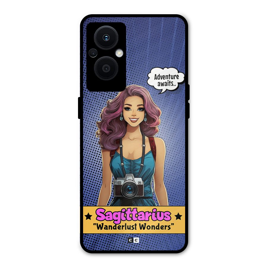 Wonderful Sagittarius Metal Back Case for Oppo F21 Pro 5G