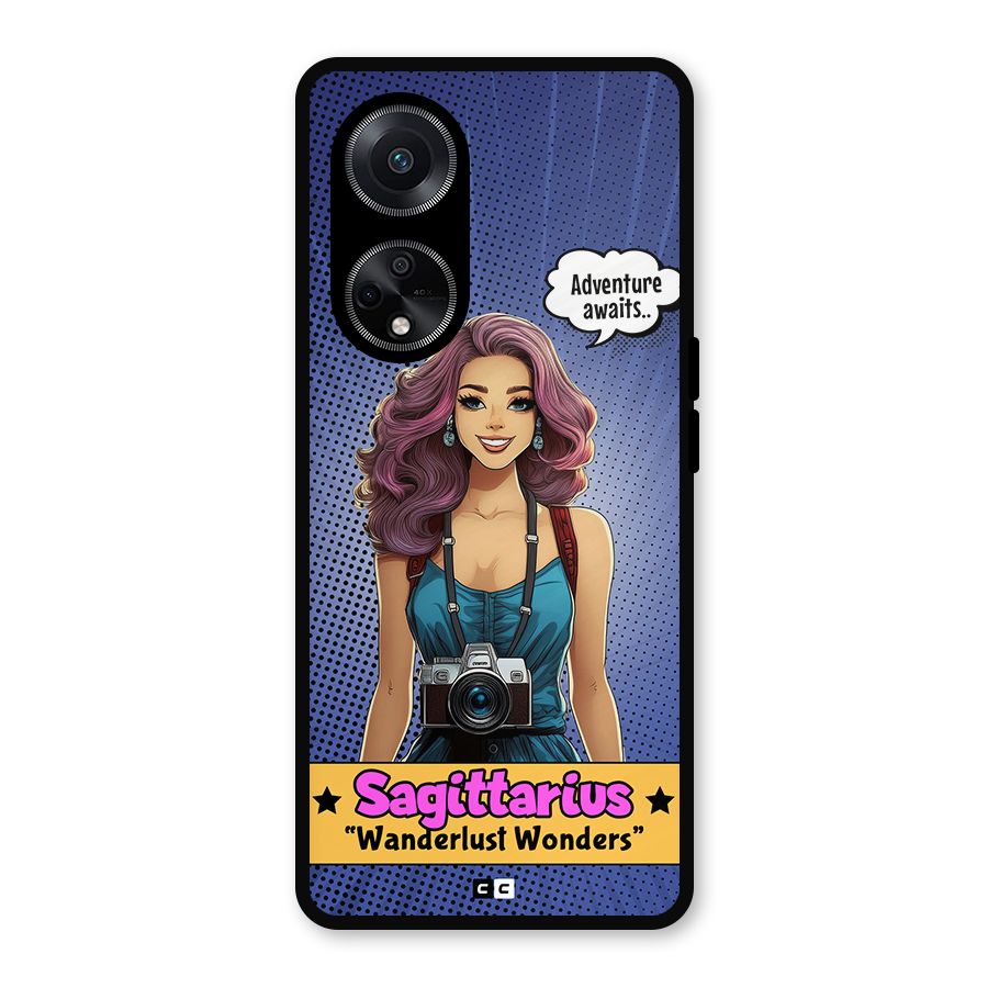 Wonderful Sagittarius Metal Back Case for Oppo F23