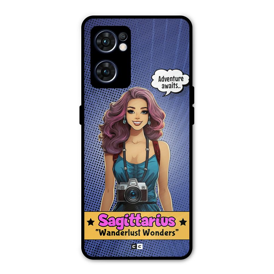 Wonderful Sagittarius Metal Back Case for Oppo Reno7 5G