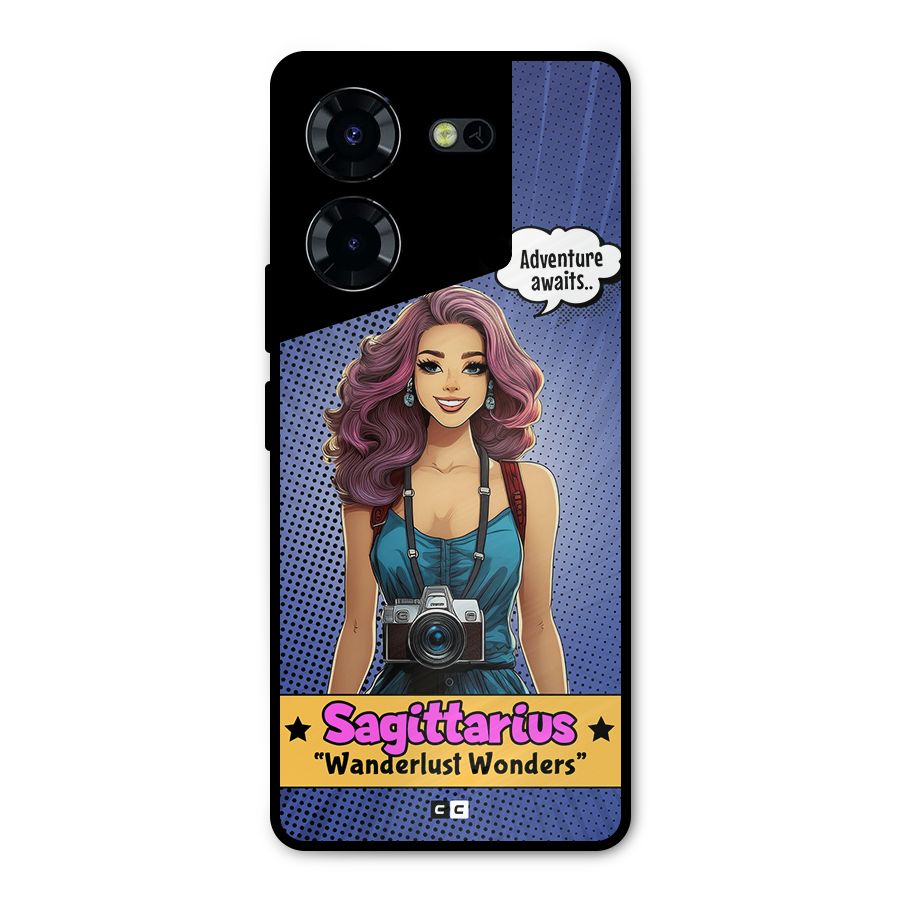 Wonderful Sagittarius Metal Back Case for Tecno Pova 5 Pro 5G