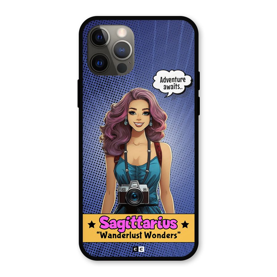 Wonderful Sagittarius Metal Back Case for iPhone 12 Pro