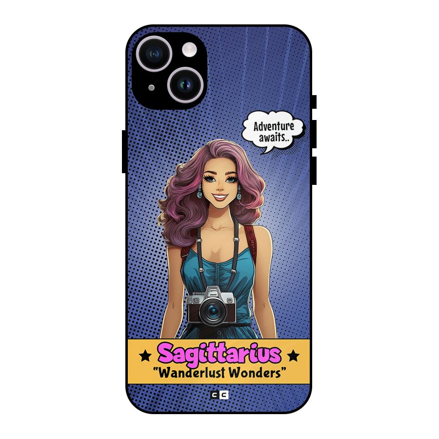 Wonderful Sagittarius Metal Back Case for iPhone 14 Plus