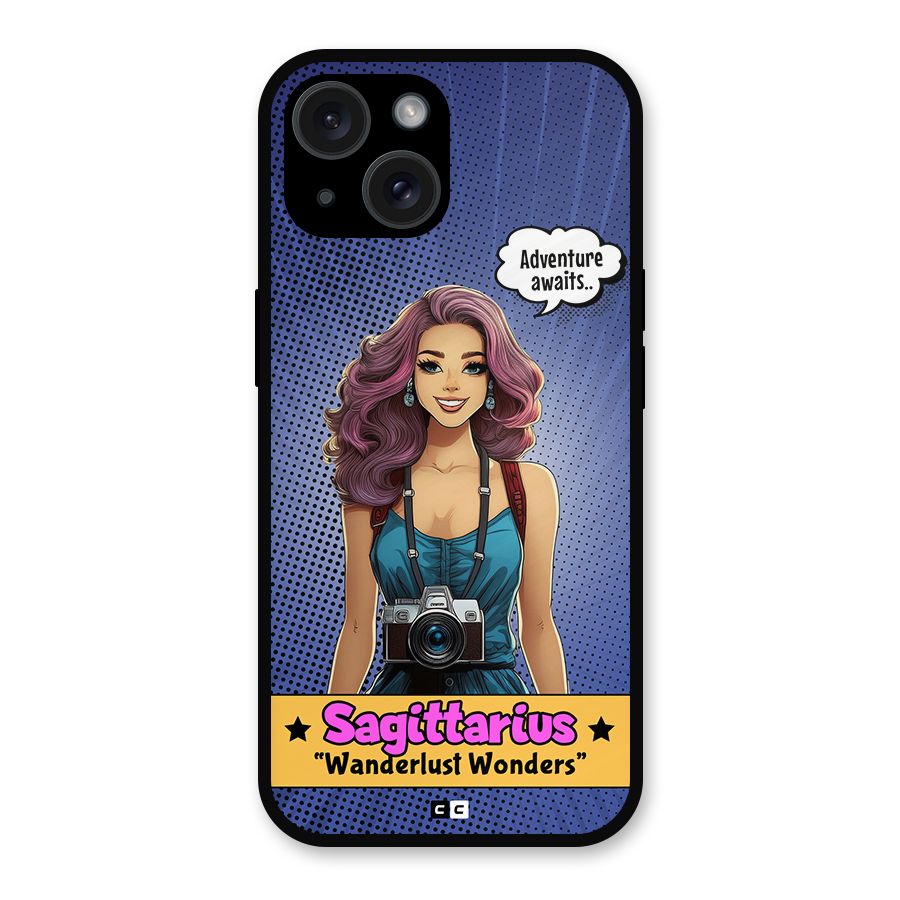 Wonderful Sagittarius Metal Back Case for iPhone 15