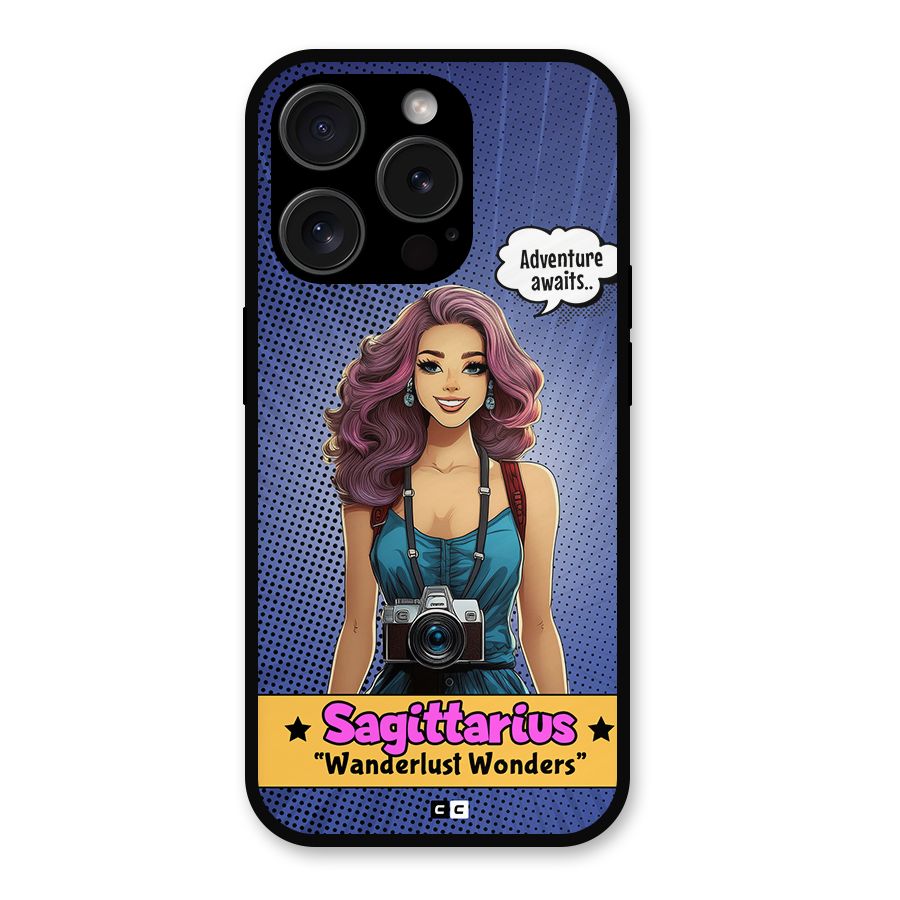 Wonderful Sagittarius Metal Back Case for iPhone 15 Pro
