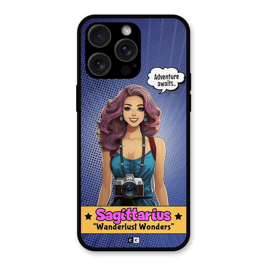 Wonderful Sagittarius Metal Back Case for iPhone 15 Pro Max