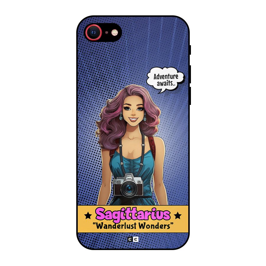Wonderful Sagittarius Metal Back Case for iPhone SE 2020