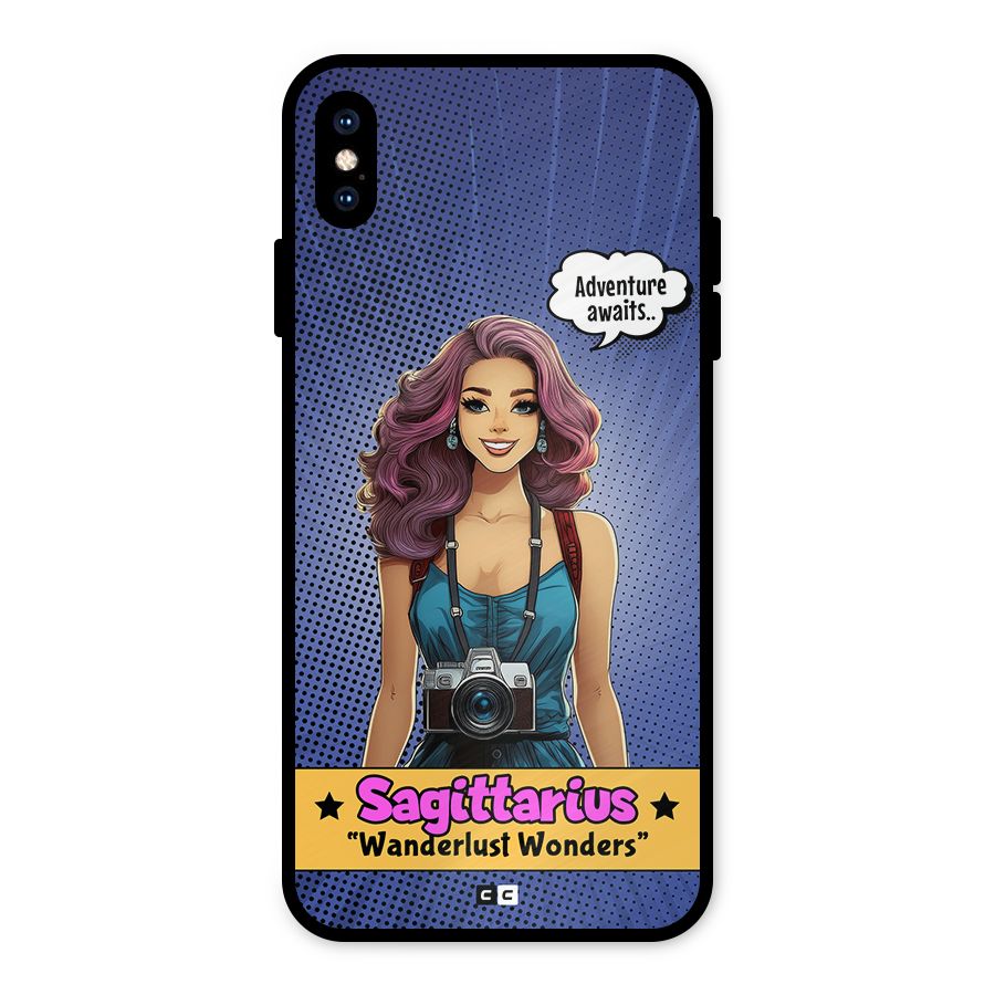 Wonderful Sagittarius Metal Back Case for iPhone XS Max