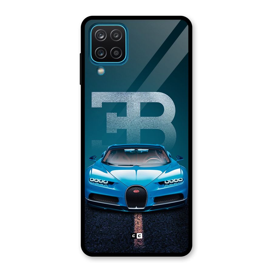 Wonderful Supercar Glass Back Case for Galaxy A12