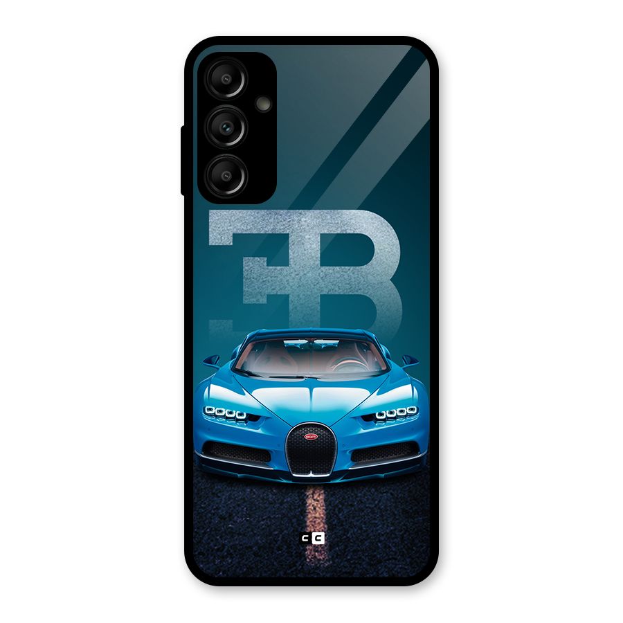 Wonderful Supercar Glass Back Case for Galaxy A14 5G