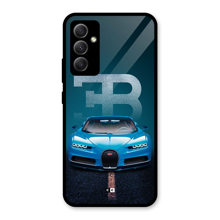Wonderful Supercar Glass Back Case for Galaxy A34