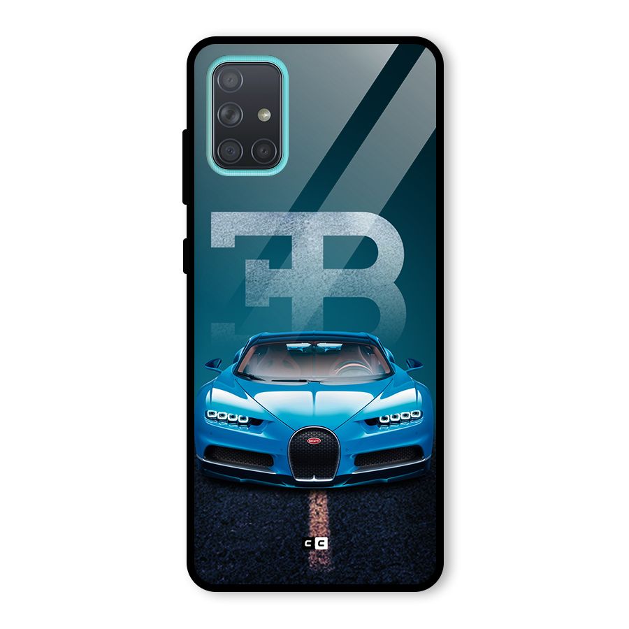 Wonderful Supercar Glass Back Case for Galaxy A71