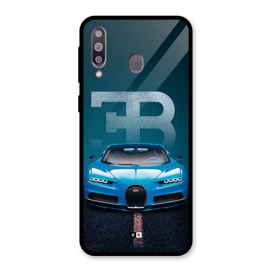 Wonderful Supercar Glass Back Case for Galaxy M30