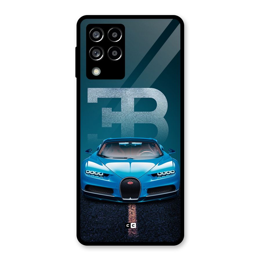 Wonderful Supercar Glass Back Case for Galaxy M53 5G