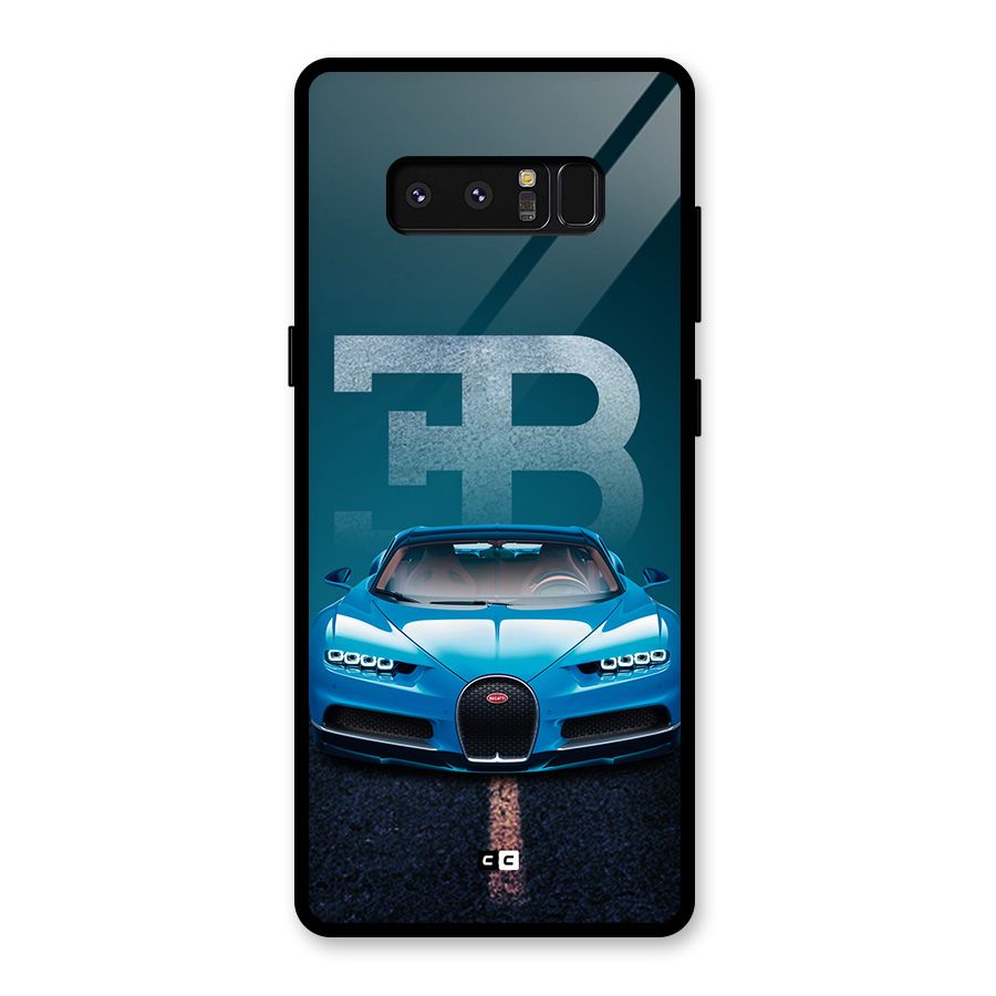 Wonderful Supercar Glass Back Case for Galaxy Note 8
