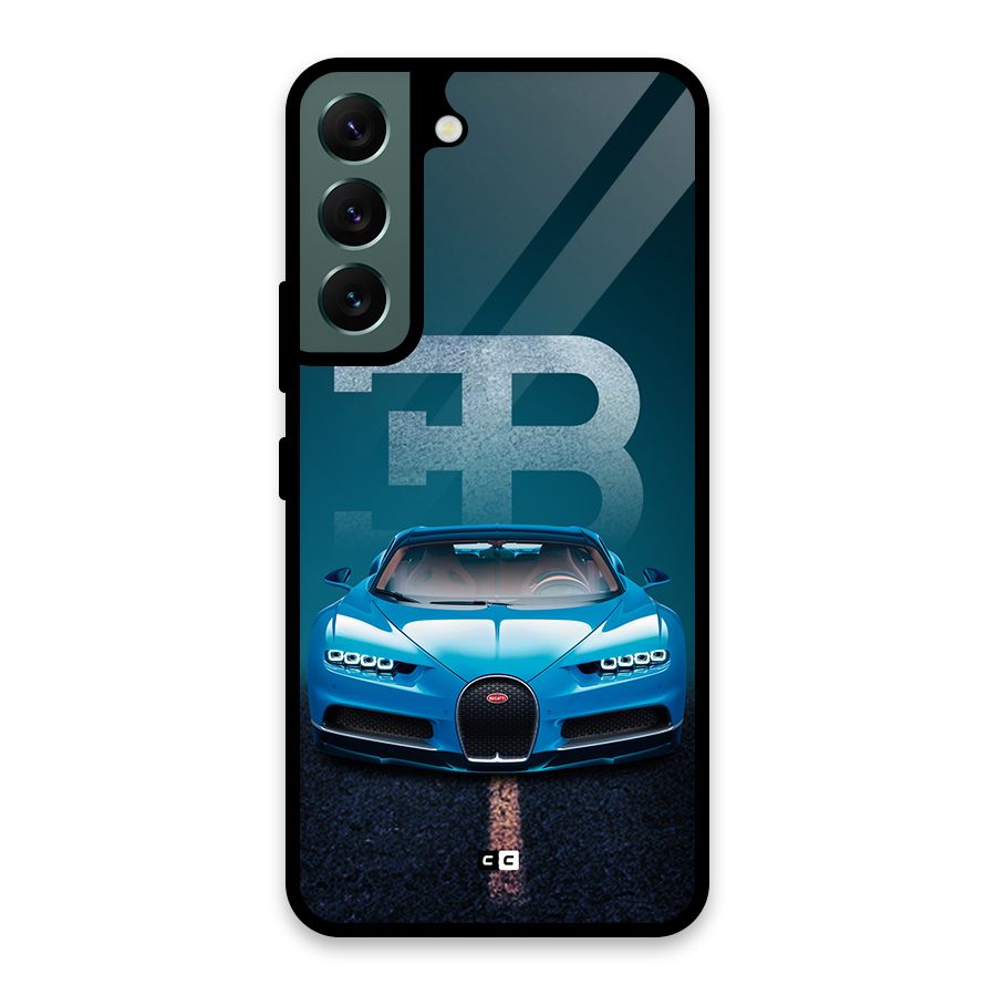 Wonderful Supercar Glass Back Case for Galaxy S22 5G