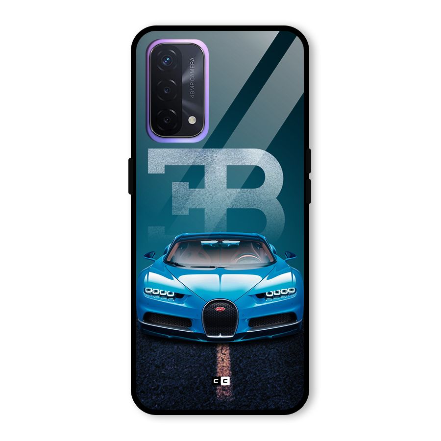 Wonderful Supercar Glass Back Case for Oppo A74 5G