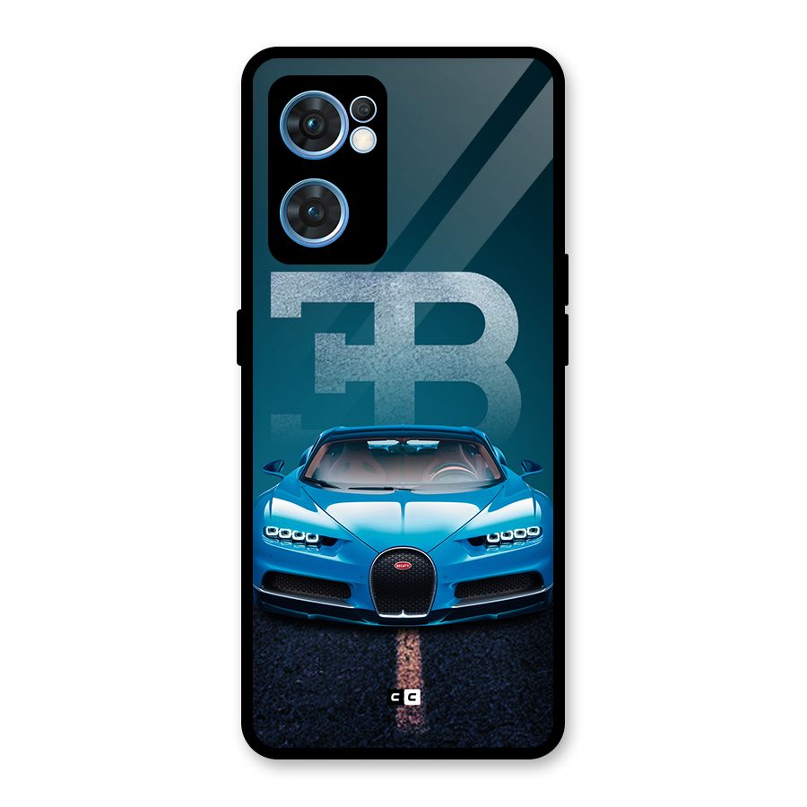 Wonderful Supercar Glass Back Case for Oppo Reno7 5G