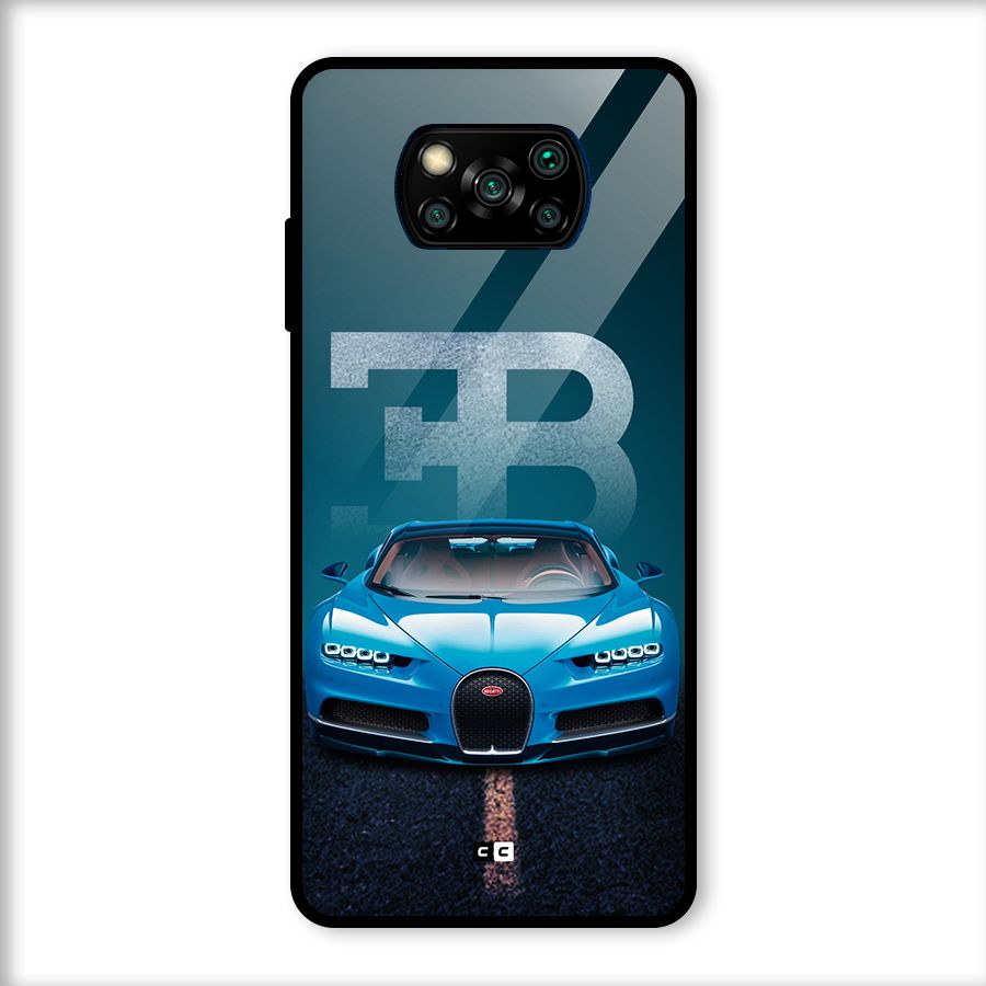 Wonderful Supercar Glass Back Case for Poco X3