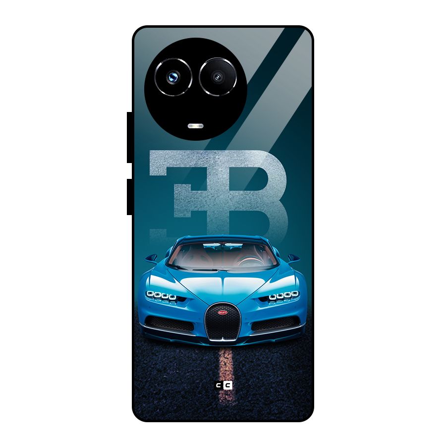 Wonderful Supercar Glass Back Case for Realme 11X