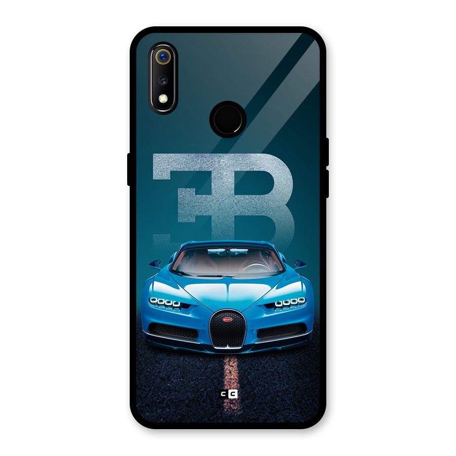 Wonderful Supercar Glass Back Case for Realme 3i