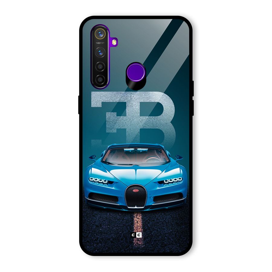 Wonderful Supercar Glass Back Case for Realme 5 Pro