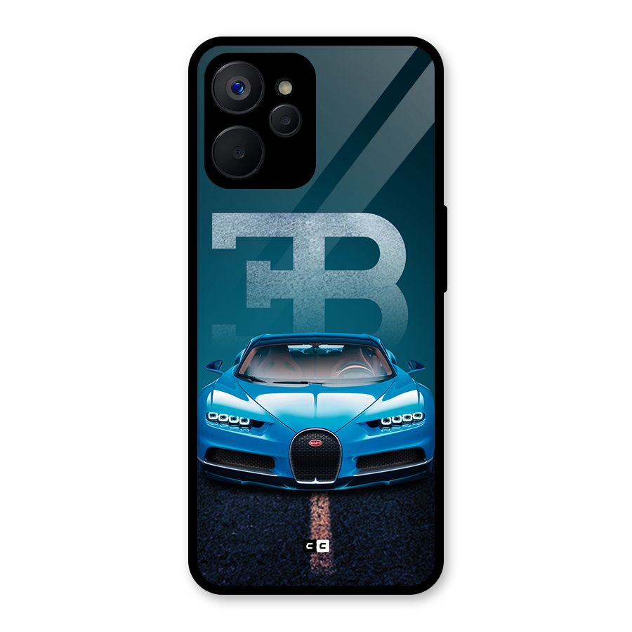 Wonderful Supercar Glass Back Case for Realme 9i 5G