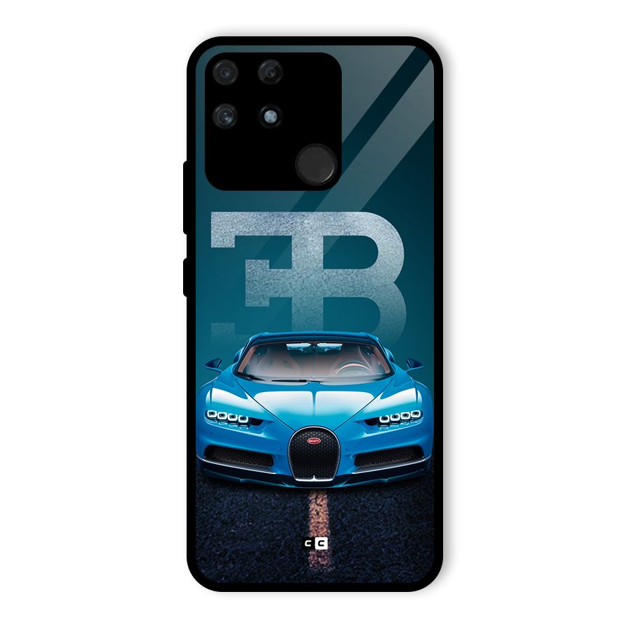 Wonderful Supercar Glass Back Case for Realme Narzo 50A