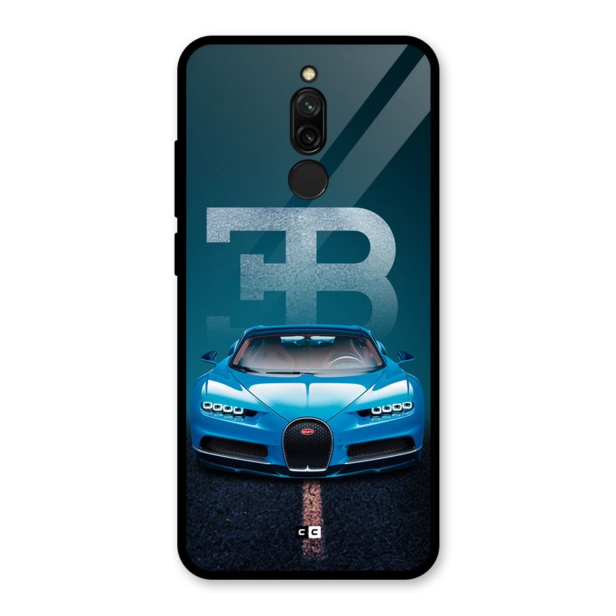 Wonderful Supercar Glass Back Case for Redmi 8
