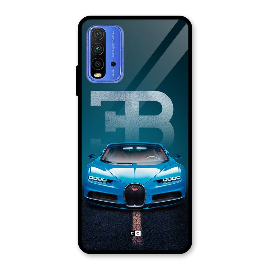 Wonderful Supercar Glass Back Case for Redmi 9 Power